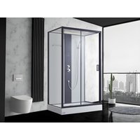 Duschkabine Massagedusche - 120 x 80 x 215 cm - Regendusche & Handbrause - PRIMEA Duschkabine Massagedusche - 120 x 80 x 215 cm - Regendusche & Handbrause - PRIMEA von Vente-unique