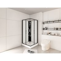Eck-Duschkabine mit Hydromassage - 80 x 80 x 225 cm - KIVORA Eck-Duschkabine mit Hydromassage - 80 x 80 x 225 cm - KIVORA von Vente-unique