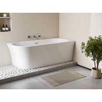 Eckbadewanne - 201 L - 150 x 75 x 59 cm - Acryl - Weiß - Ecke rechts - PONTICOLA von Vente-unique