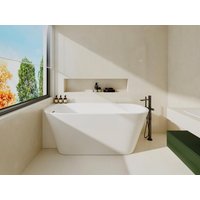 Eckbadewanne - 225 l - Acryl - 160 x 78 x 58 cm - Ecke links - Weiß - RIVASO Eckbadewanne - 225 l - Acryl - 160 x 78 x 58 cm - Ecke links - Weiß - RIVASO von Vente-unique