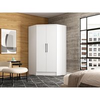 Eckkleiderschrank - 2 Türen - 101 cm - Weiß - AURALI Eckkleiderschrank - 2 Türen - 101 cm - Weiß - AURALI von Vente-unique