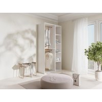 Eckkleiderschranksystem - beliebig kombinierbar - 84,5 cm - Weiß & Holzfarben - TAMOKA Eckkleiderschranksystem - beliebig kombinierbar - 84,5 cm - Weiß & Holzfarben - TAMOKA von Vente-unique