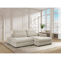 Ecksofa mit Schlaffunktion - Ecke rechts - Cord - Beige - SELIORA Ecksofa mit Schlaffunktion - Ecke rechts - Cord - Beige - SELIORA von Vente-unique
