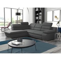 Ecksofa mit Schlaffunktion PYLOS - Anthrazit - Ecke Links Ecksofa mit Schlaffunktion PYLOS - Anthrazit - Ecke Links von Vente-unique