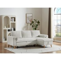 Ecksofa mit Schlaffunktion & Bettkasten + Sessel - Stoff - Beige - KORI Ecksofa mit Schlaffunktion & Bettkasten + Sessel - Stoff - Beige - KORI von Vente-unique