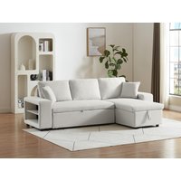 Ecksofa mit Schlaffunktion & Bettkasten + Sessel - Stoff - Beige - SELIM Ecksofa mit Schlaffunktion & Bettkasten + Sessel - Stoff - Beige - SELIM von Vente-unique