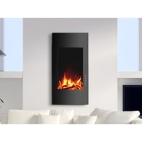 Elektrokamin abgerundet - 41 x 13 x 81 cm - Schwarz - VULCANO Elektrokamin abgerundet - 41 x 13 x 81 cm - Schwarz - VULCANO von Vente-unique