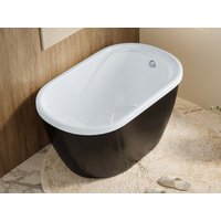 Freistehende Badewanne - 240 L - 120 x 75 x 65 cm - Schwarz - PICCOLA Freistehende Badewanne - 240 L - 120 x 75 x 65 cm - Schwarz - PICCOLA von Vente-unique