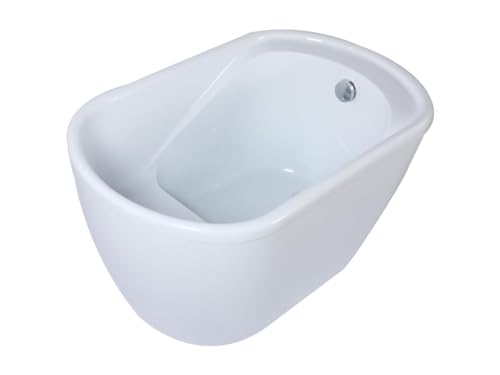 Freistehende Badewanne - 240 L - 120 x 75 x 65 cm - Weiß - PICCOLA von Vente-unique