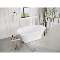 Freistehende Design-Badewanne - 193 L - 150 x 75 x 58 cm - Weiß - NOEMIE II Freistehende Design-Badewanne - 193 L - 150 x 75 x 58 cm - Weiß - NOEMIE II von Vente-unique