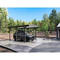 Freistehender überdachter Carport - für 1 Fahrzeug - 15,15 m² - Aluminium - Anthrazitgrau - BARESA Freistehender überdachter Carport - für 1 Fahrzeug - 15,15 m² - Aluminium - Anthrazitgrau - BARESA von Vente-unique