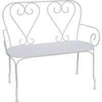 Gartenbank - Metall in Eisenoptik - Weiß - GUERMANTES von MYLIA Gartenbank - Metall in Eisenoptik - Weiß - GUERMANTES von MYLIA von Vente-unique