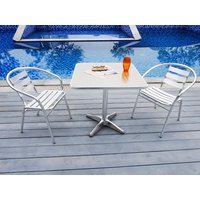 Gartenstuhl 2er-Set Aluminium - MONTMARTRE von MYLIA Gartenstuhl 2er-Set Aluminium - MONTMARTRE von MYLIA von Vente-unique