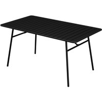 Gartentisch - L. 160 cm - Metall - Schwarz - MIRMANDE von MYLIA von Vente-unique