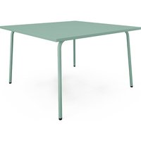 Gartentisch quadratisch - L. 120 cm - Metall - Mandelgrün - MIRMANDE von MYLIA Gartentisch quadratisch - L. 120 cm - Metall - Mandelgrün - MIRMANDE von MYLIA von Vente-unique