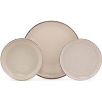 Geschirr-Set 18-teilig - Porzellan - Cremefarben - SANCHA Geschirr-Set 18-teilig - Porzellan - Cremefarben - SANCHA von Vente-unique