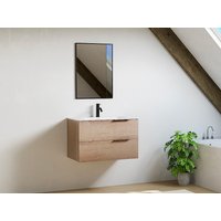 Hängender Waschbeckenunterschrank - Heller Naturton - 80 cm - NISAYA Hängender Waschbeckenunterschrank - Heller Naturton - 80 cm - NISAYA von Vente-unique