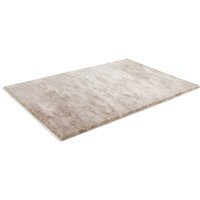 Hochflorteppich ultraweich - 120 x 170 cm - Taupe mit Beige-Schimmer - DOLCE von Vente-unique