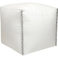 Hocker - Baumwolle - Weiß - OURIKA Hocker - Baumwolle - Weiß - OURIKA von Vente-unique