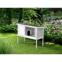 Kaninchen- und Nagerstall aus Holz auf Füßen - 91 x 45 x 70 cm - Weiß - LAPIUS von Vente-unique