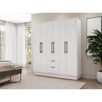 Kleiderschrank mit 6 Türen & 2 Schubladen - B 162 cm - Weiß - FEOVA Kleiderschrank mit 6 Türen & 2 Schubladen - B 162 cm - Weiß - FEOVA von Vente-unique