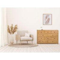 Kommode mit 10 Schubladen - Mindiholz - Holzfarben - PILABO von Vente-unique