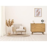 Kommode mit 3 Schubladen - Mindi - Holzfarben - PONIDA von Vente-unique