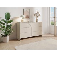 Kommode mit 6 Schubladen - MDF - Beige - NALYRA Kommode mit 6 Schubladen - MDF - Beige - NALYRA von Vente-unique