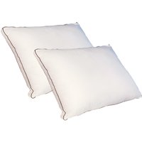 Kopfkissen atmungsaktiv 2er-Set - 700 gr - 50 x 70 cm - Baumwollperkal - Weiß - AUXENCE von Vente-unique