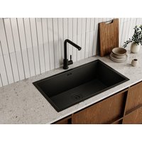 Küchenarmatur - Edelstahl - Schwarz matt - ROFILA von Vente-unique