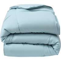 Leichte Bettdecke für 2 Personen - 240 x 260 cm - 180 g/m² - Sojafaser - Pfirsichhaut-Feeling - Blau - THERMO CONTROL Leichte Bettdecke für 2 Personen - 240 x 260 cm - 180 g/m² - Sojafaser - Pfirsichhaut-Feeling - Blau - THERMO CONTROL von Vente-unique