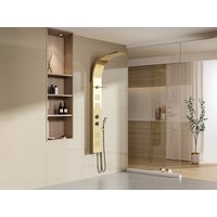 Massage-Duschpaneel - 45 x 150 cm - Goldfarben - JOSTA Massage-Duschpaneel - 45 x 150 cm - Goldfarben - JOSTA von Vente-unique