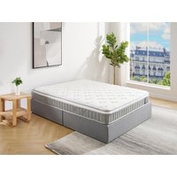 Matelas 140 x 190 cm Taschenfederkernmatratze und Memory-Schaum-Topper, 21 cm dick - VITOGO von YSMÉE von Vente-unique