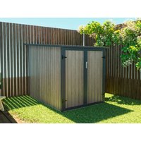 Metall-Fahrradunterstand aus verzinktem Stahl - Holz-Optik - 2,8 m² für 2 Fahrräder - NIKI Metall-Fahrradunterstand aus verzinktem Stahl - Holz-Optik - 2,8 m² für 2 Fahrräder - NIKI von Vente-unique