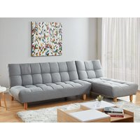 Modulierbares Schlafsofa Klappsofa - Stoff - Grau - ESTEBAN von Vente-unique