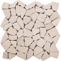Mosaikfliesen - 1 Pack: 1 m² - Marmor - Cremefarben - POESY Mosaikfliesen - 1 Pack: 1 m² - Marmor - Cremefarben - POESY von Vente-unique