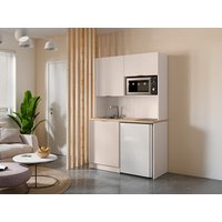 Multifunktionsmöbel für Küchenzeile & Waschraum - Mit Arbeitsplatte 120 cm - Beige & Holzfarben - CARMEO Multifunktionsmöbel für Küchenzeile & Waschraum - Mit Arbeitsplatte 120 cm - Beige & Holzfarben - CARMEO von Vente-unique