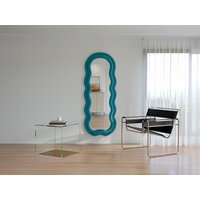 Organischer Spiegel - Samt - 60 x 160 cm - Blau - LINOA Organischer Spiegel - Samt - 60 x 160 cm - Blau - LINOA von Vente-unique