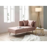 Recamiere linksseitig - Stoff - Rosafarben - NAPASA von Vente-unique