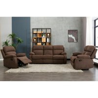 Relaxgarnitur 3+2+1 - Stoff - Braun - TOLZANO Relaxgarnitur 3+2+1 - Stoff - Braun - TOLZANO von Vente-unique