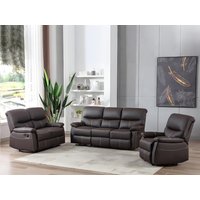 Relaxsessel - Kunstleder - Braun - CANBY von Vente-unique