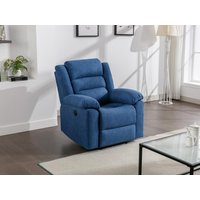 Relaxsessel elektrisch - Stoff - Blau - BUROLO von Vente-unique