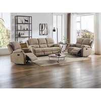 Relaxsofa 3-Sitzer, 2-Sitzer & Relaxsessel - Mikrofaser - Taupe - BRODY Relaxsofa 3-Sitzer, 2-Sitzer & Relaxsessel - Mikrofaser - Taupe - BRODY von Vente-unique