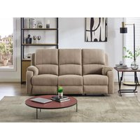 Relaxsofa 3-Sitzer - Mikrofaser - Taupe - BRODY von Vente-unique