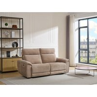 Relaxsofa 3-Sitzer elektrisch - Stoff - Taupe - DJARALO von Vente-unique