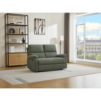 Relaxsofa elektrisch 2-Sitzer - Cord - Grün - LUNANO von Vente-unique