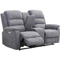 Relaxsofa elektrisch 2-Sitzer - Stoff - Grau - NEVERS von Vente-unique