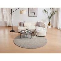 Runder Teppich mit mittellangem Flor - 200 x 200 cm - Taupe - VELINA Runder Teppich mit mittellangem Flor - 200 x 200 cm - Taupe - VELINA von Vente-unique