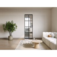 Schiebetür mit Galandage-System - Aluminium & Sicherheitsglas mattiert - 205 cm x 63 cm - WILDEN II Schiebetür mit Galandage-System - Aluminium & Sicherheitsglas mattiert - 205 cm x 63 cm - WILDEN II von Vente-unique