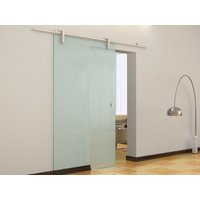 Schiebetür mit Laufschienensystem - 205 x 83 cm - Sicherheitsglas - CLEAVER Schiebetür mit Laufschienensystem - 205 x 83 cm - Sicherheitsglas - CLEAVER von Vente-unique